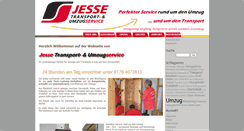 Desktop Screenshot of jesse-transport.de